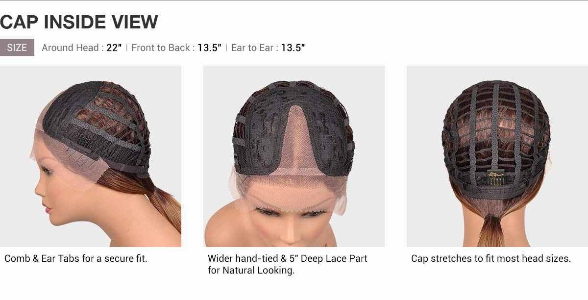 Outre HD Lace Front Wig Sleek Lay Part Chanelle (1B)