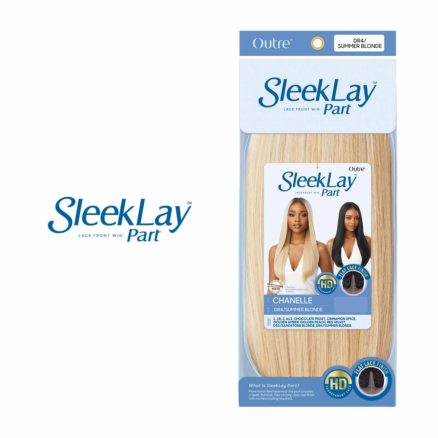 Outre HD Lace Front Wig Sleek Lay Part Chanelle (1B)