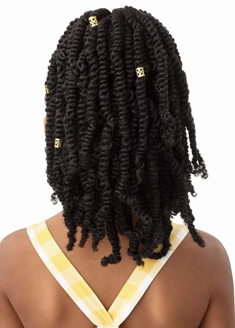 Outre Lil Looks Drawstring Ponytail Gold Cuffed Bomb Twists 12" (1)