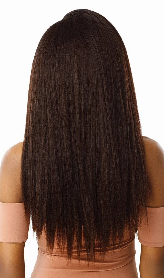 Outre Mytresses Gold Label Blowout Collection Kinky Straight Style Unprocessed Human Hair Weaves - BLOWOUT RELAXED 22 Inch (NBRN)