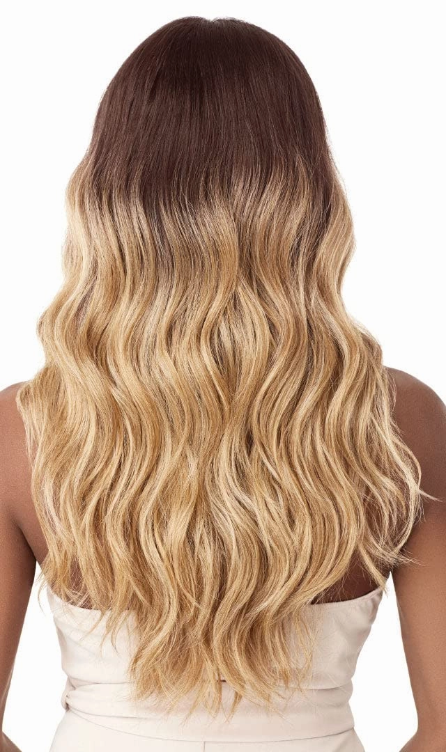 Outre Synthetic Hair Lace Front Wig Swiss Lace I Part Stevie (DR4/613)