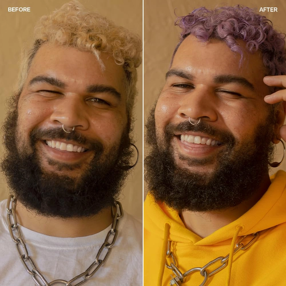 oVertone Daily Color Depositing Conditioner: 8oz Temporary Coloring Conditioner w/Shea Butter & Coconut Oil, Refresh Color & Prevent Fading, Vegan & Cruelty-Free, Pastel Purple is Lilac Lotus
