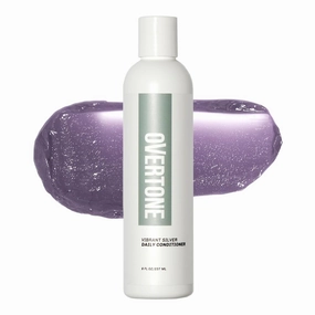 Overtone Daily Color Depositing Conditioner: 8oz Temporary Coloring Conditioner w/Shea Butter & Coconut Oil, Refresh Color & Prevent Fading, Vegan & Cruelty-Free, Vibrant Sterling is Stormy Sterling