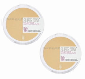 Pack of 2 Maybelline New York Superstay Full Coverage Powder Foundation, Golden Caramel 332