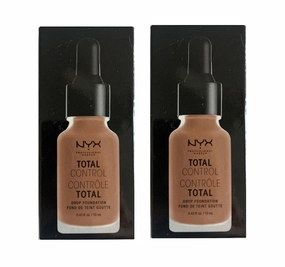 Pack of 2 NYX Total Control Drop Foundation, Mahogany # TCDF16