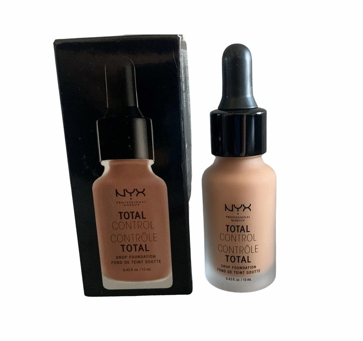 Pack of 2 NYX Total Control Drop Foundation, Mahogany # TCDF16
