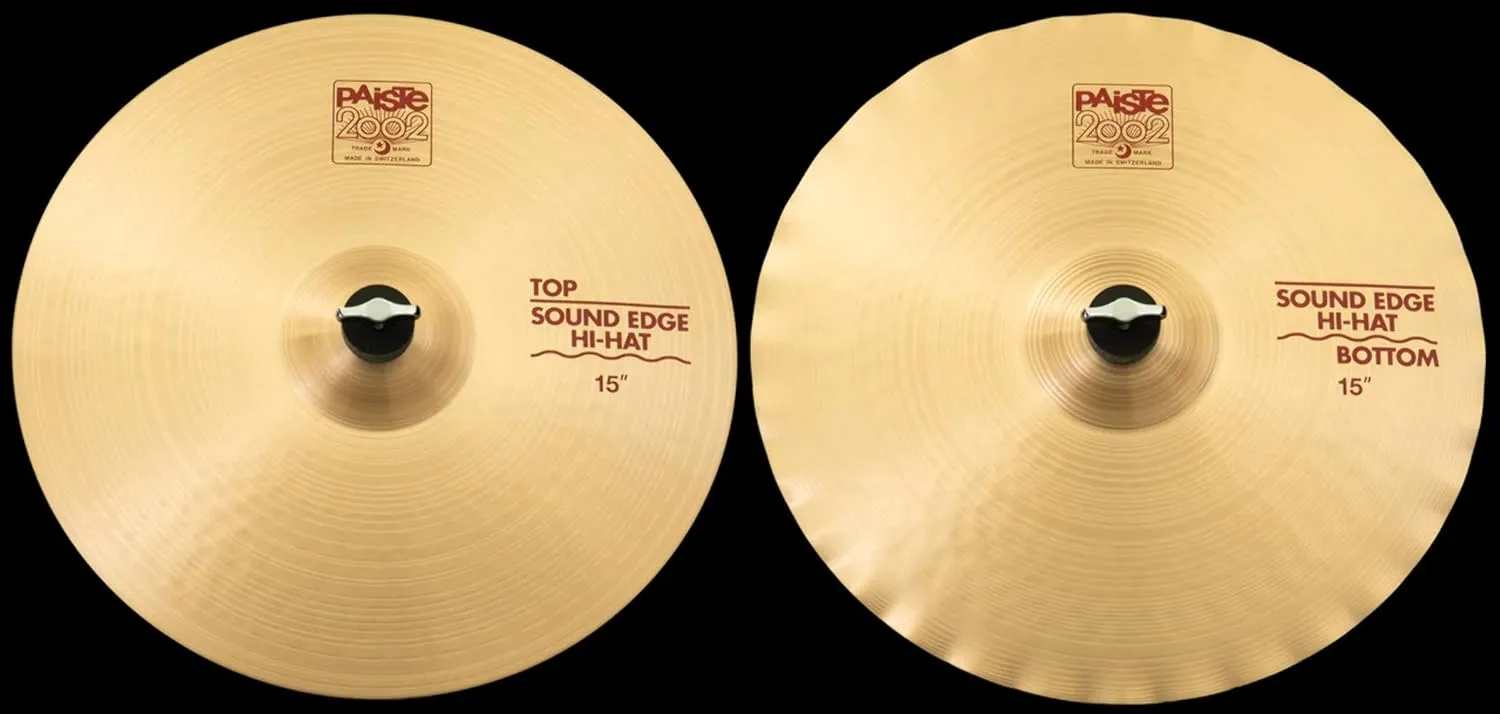 Paiste 15" 2002 Sound Edge Hi-Hat Cymbal pair (1063115)