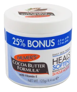 Palmer's Cocoa Butter Formula with Vitamin E, Body Moisturizer, Relieves Rough, Dry Skin, Smoothes Marks & Tones Skin, ("Bonus") 4.4 OZ Jar - 3 Pack