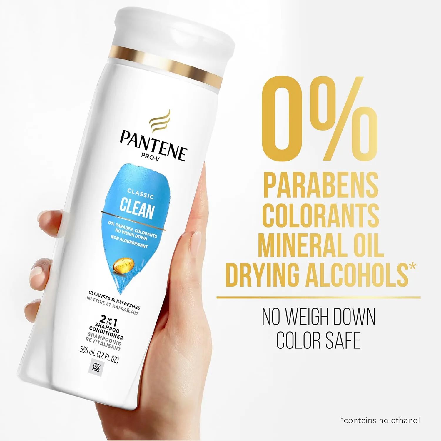Pantene PRO-V Classic Clean 2in1 Shampoo   Conditioner, 12.0oz