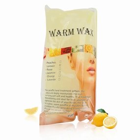 Paraffin Wax Refills, Paraffin Wax Bath, Paraffin Wax Machine Refills for Nourishing Hand Feet, Peach Lemon Scented Paraffin Wax Blocks for Home Beauty Salon 450g (lemon)