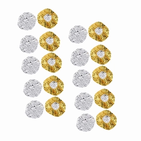 PartyKindom 20pcs Aluminum Foil Caps for Deep Conditioning Reusable Heat Thermal Cap for Hair Coloring Spa Lightweight Portable for Home Salon Use Includes