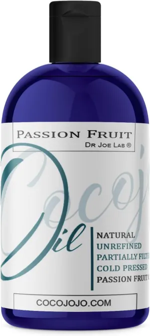 Passion Fruit Oil 8 oz Pure Natural Cold Pressed Unrefined Extra Virgin Partially Filtered Maracuja Oil- for Hair Skin Body Nail and Beard - Moisturizes, Soothes, Hydrates, & Nourishes