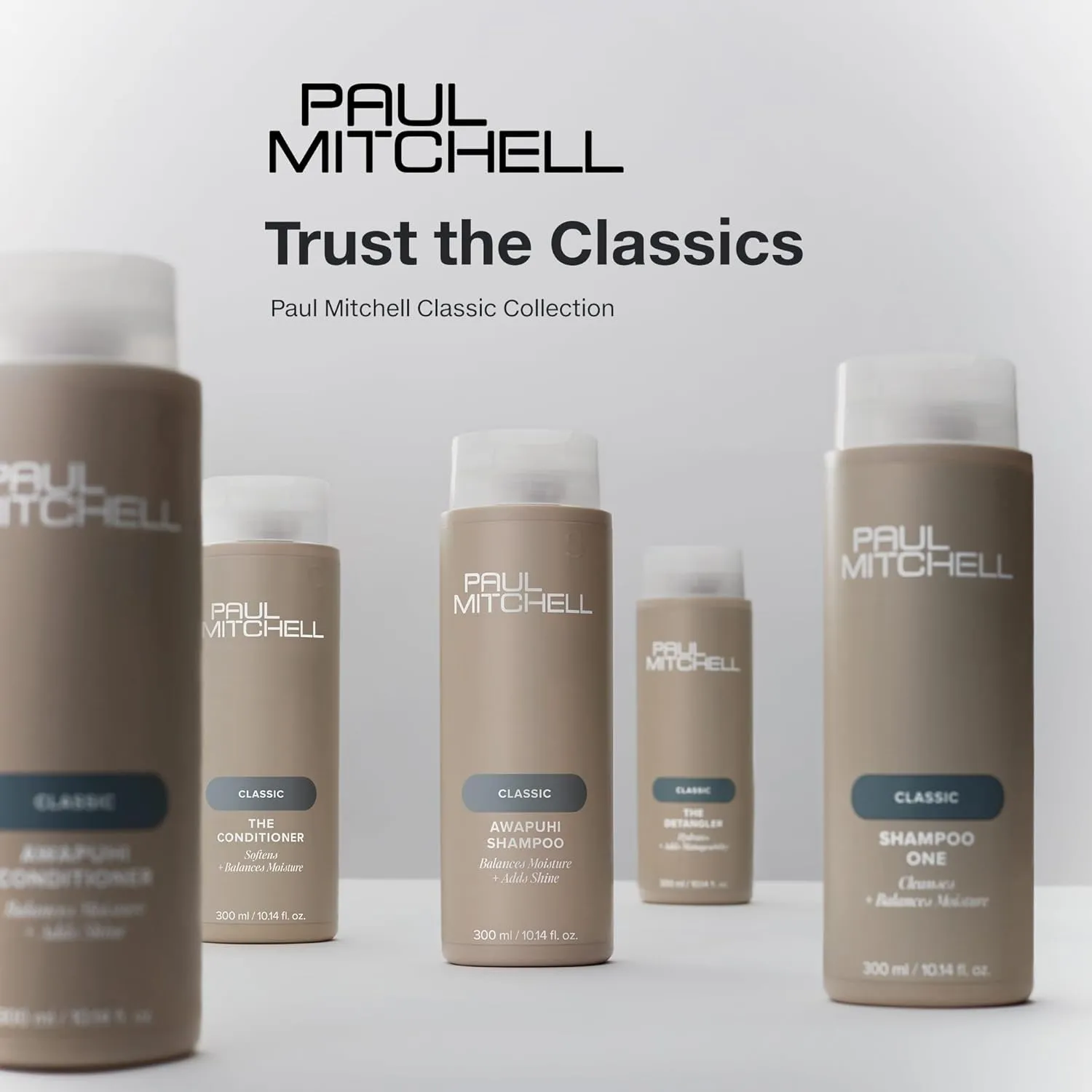 Paul Mitchell Awapuhi Shampoo, Balances Moisture   Adds Shine and Paul Mitchell The Detangler Conditioner, Hydrates   Adds Manageability, Set