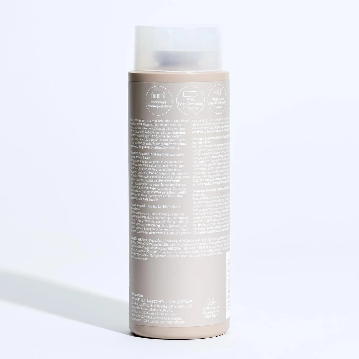 Paul Mitchell Awapuhi Shampoo, Balances Moisture   Adds Shine and Paul Mitchell The Detangler Conditioner, Hydrates   Adds Manageability, Set