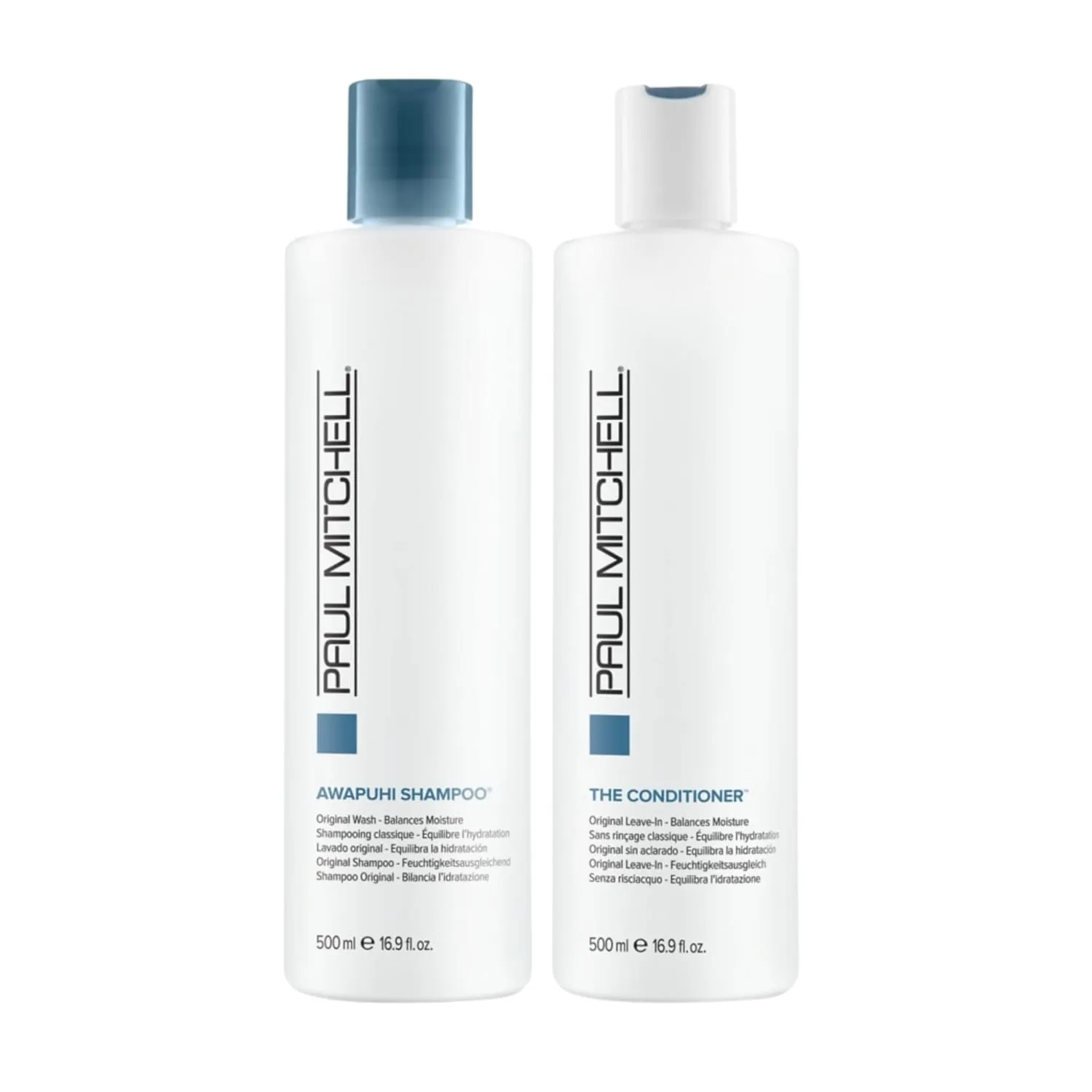Paul Mitchell Original Awapuhi Shampoo, Balances Moisture   Adds Shine and The Conditioner, Classic Leave-In, Softens   Adds Moisture, For All Hair Types, Set