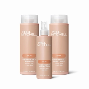 Paul Mitchell Color Protect Shampoo and Conditioner, 10.14 fl oz   Color Protect Locking Spray, 8.5 fl oz, Set