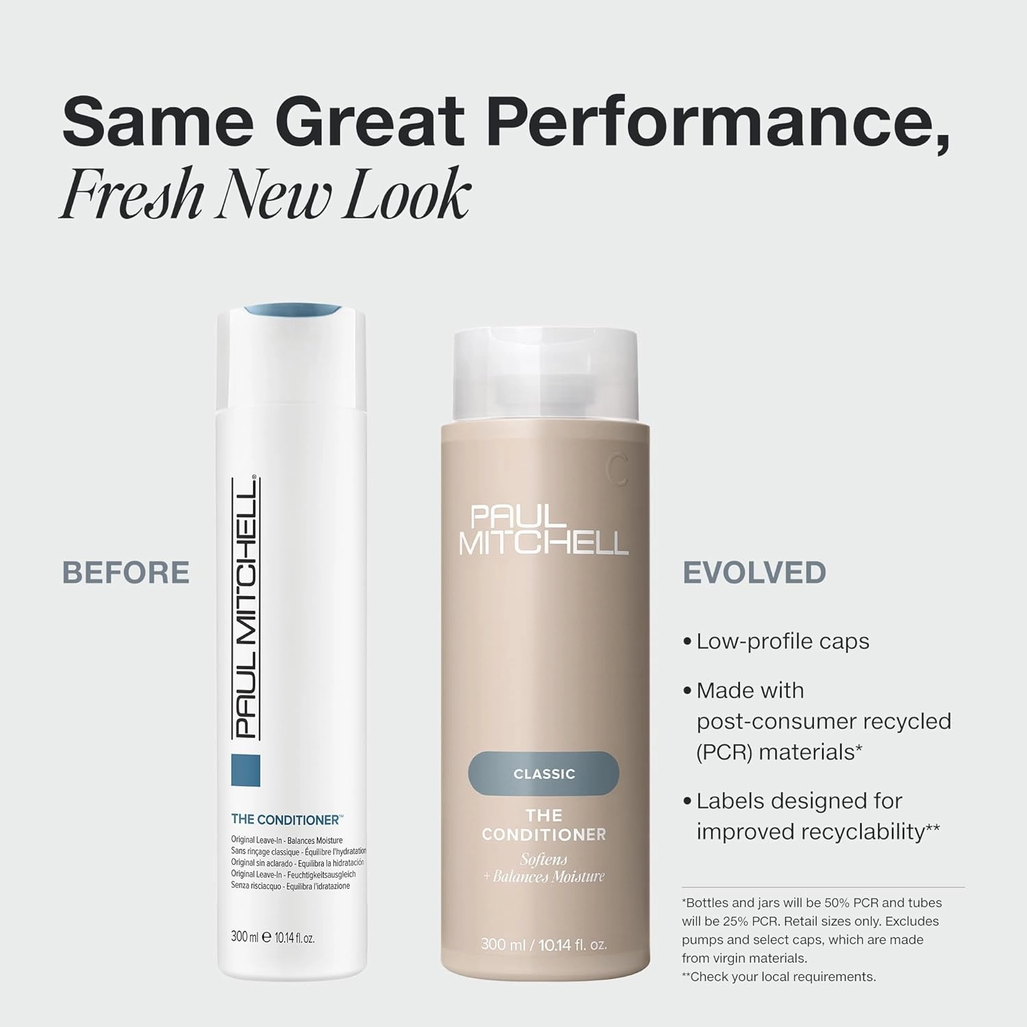 Paul Mitchell Shampoo One, Cleanses   Balances Moisture and Paul Mitchell The Conditioner, Classic Leave-In, Softens   Adds Moisture, For All Hair Types, 33.8 fl. oz., Set