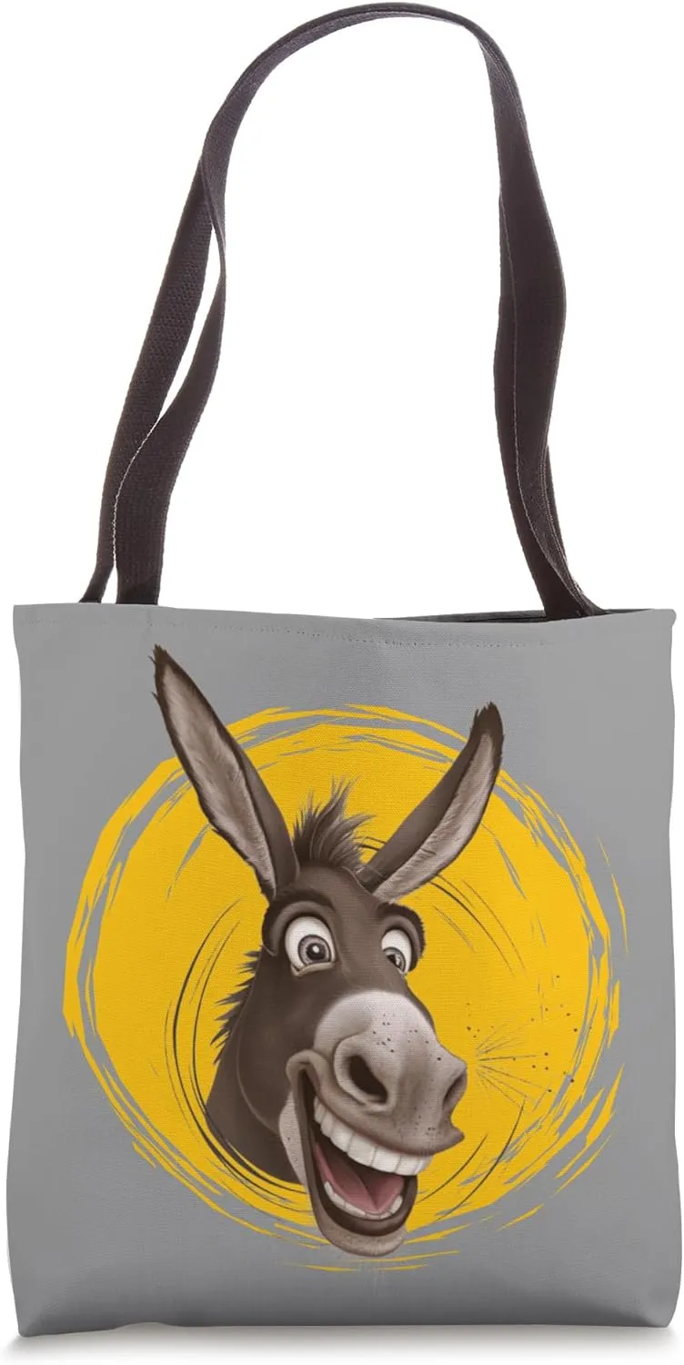 Peach-Bruh: Funny Donkey Art - Smile Tee Tote Bag