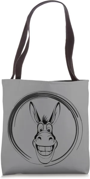 Peach-Bruh: Funny Donkey Art - Smile Tee Tote Bag