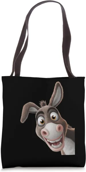 Peach-Bruh Funny Donkey Art – Smiling Donkey Head Tote Bag