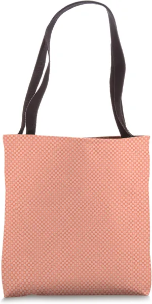 Peach Color Dot Pattern Design Tote Bag