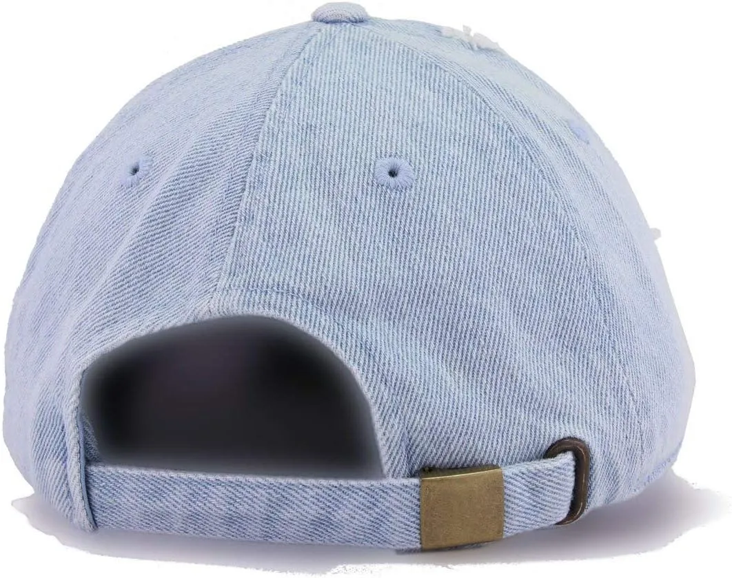 Peach Peachy Vintage Baseball Cap Embroidered Cotton Adjustable Distressed Dad Hat