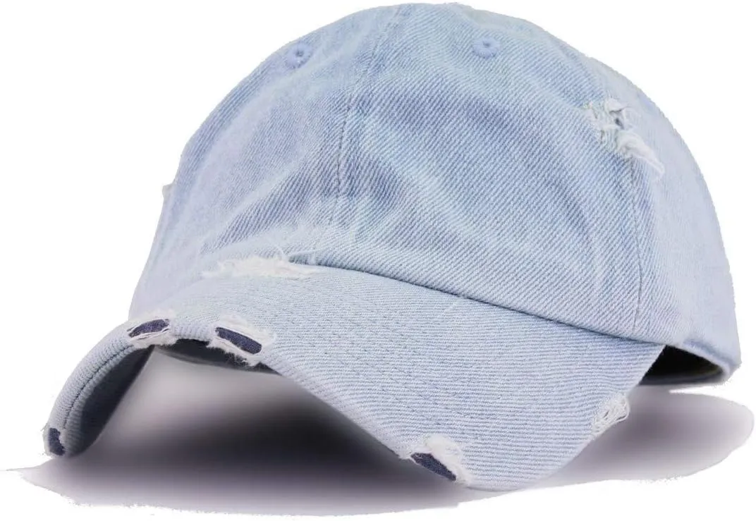 Peach Peachy Vintage Baseball Cap Embroidered Cotton Adjustable Distressed Dad Hat