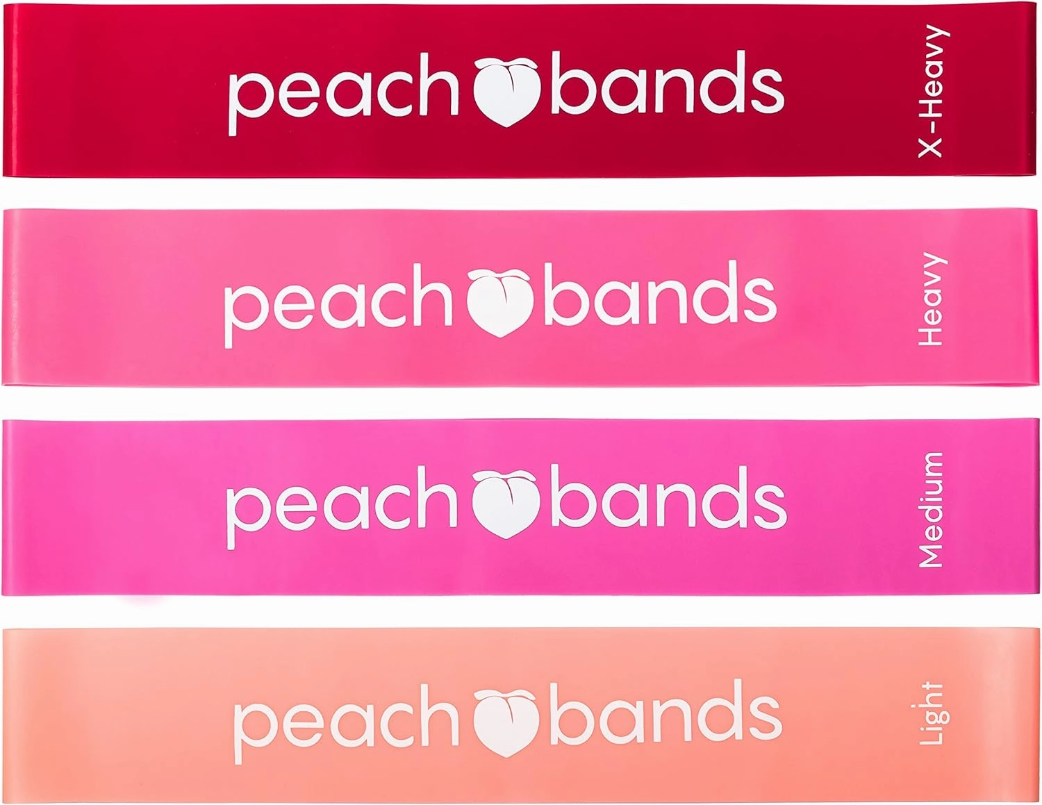 Peach Bands Resistance Bands Set - Exercise Workout Bands for Legs and Butt