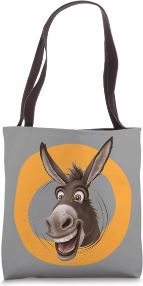 Peach-Bruh: Funny Donkey Art - Smile Tee Tote Bag