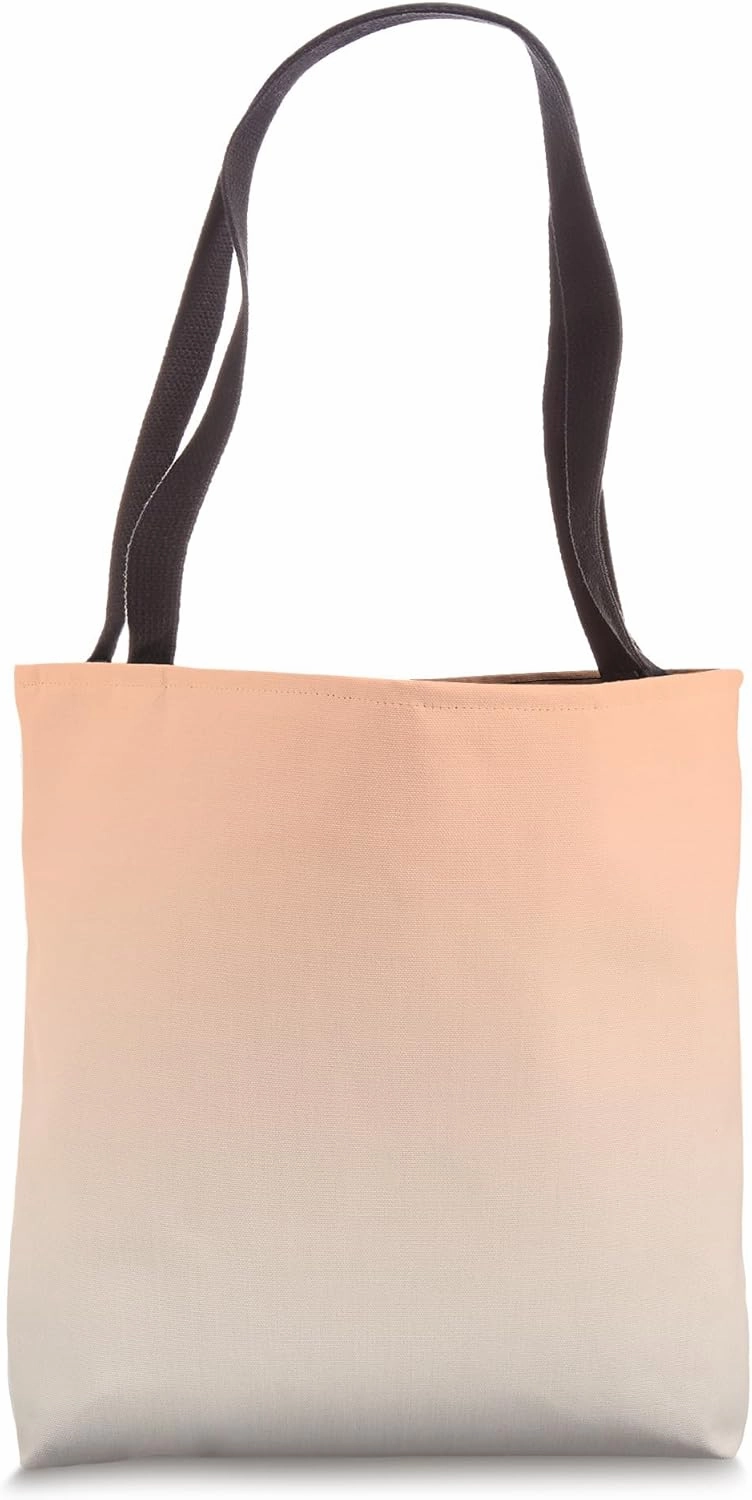 Peach Fuzz Plethora Gradient Trendy Color of the Year 2024 Tote Bag