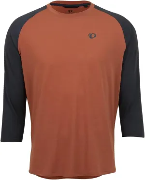 PEARL IZUMI Men's Canyon Merino 3/4 Sleeve Jersey, Moisture-Wicking Short Sleeve Bike Jersey, Standard Fit for Cycling