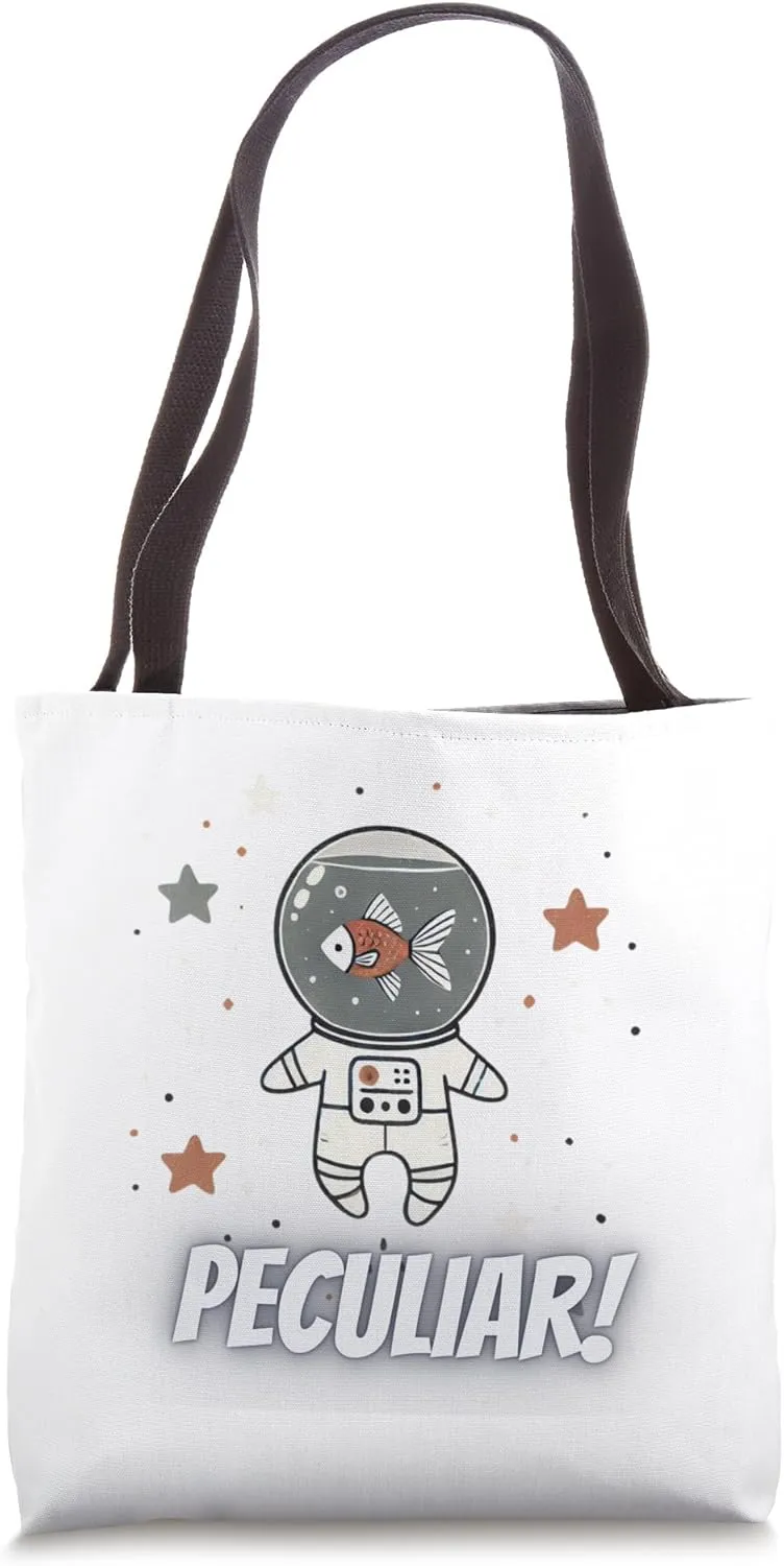 Peculiar Astronaut Tote Bag