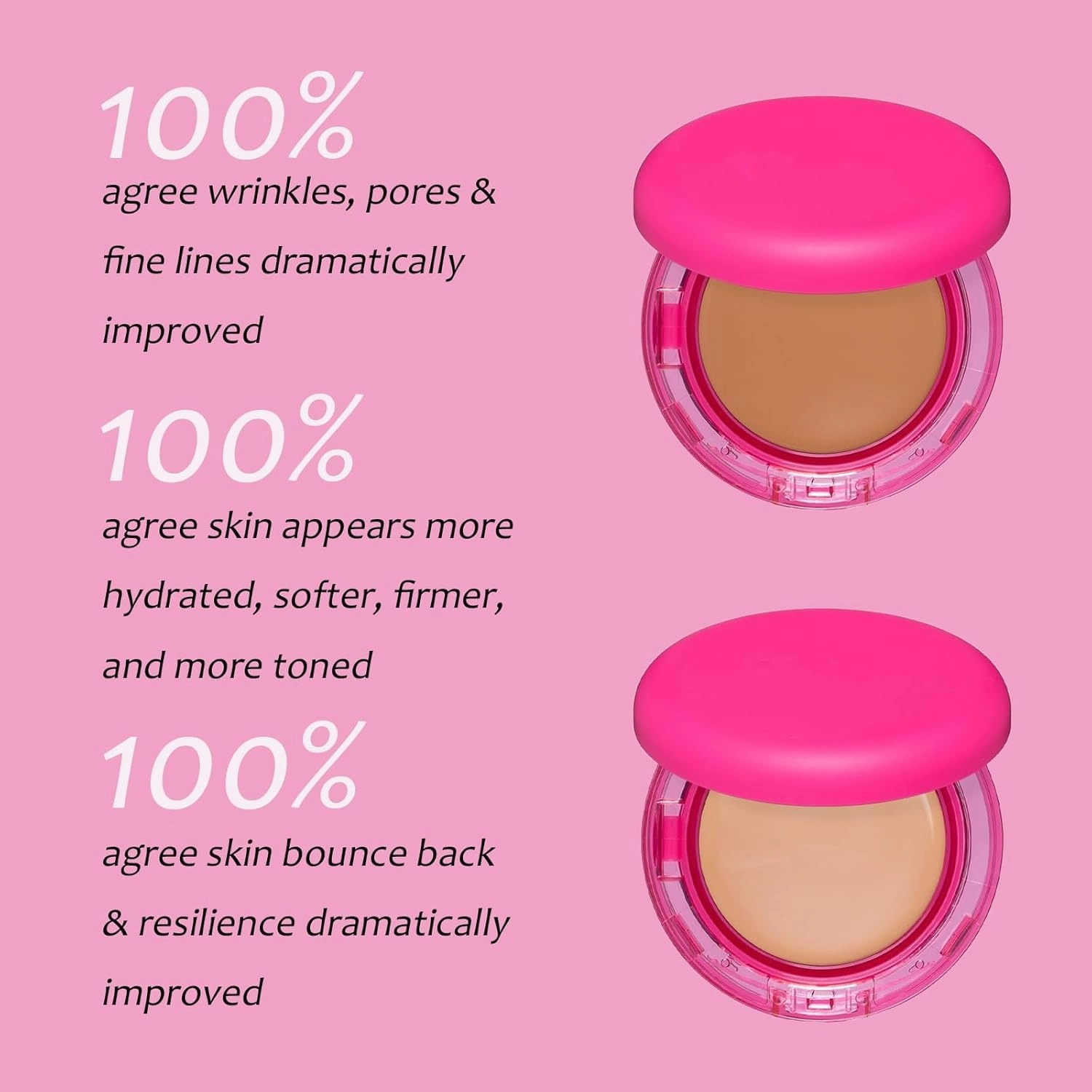 Peptide Bounce Foundation – Hydrating,Medium Buildable Coverage,Age-Defying Bounce Balm Foundation for All Skin Types,Blur Fine Lines,Smooths Texture (Fair-Light)