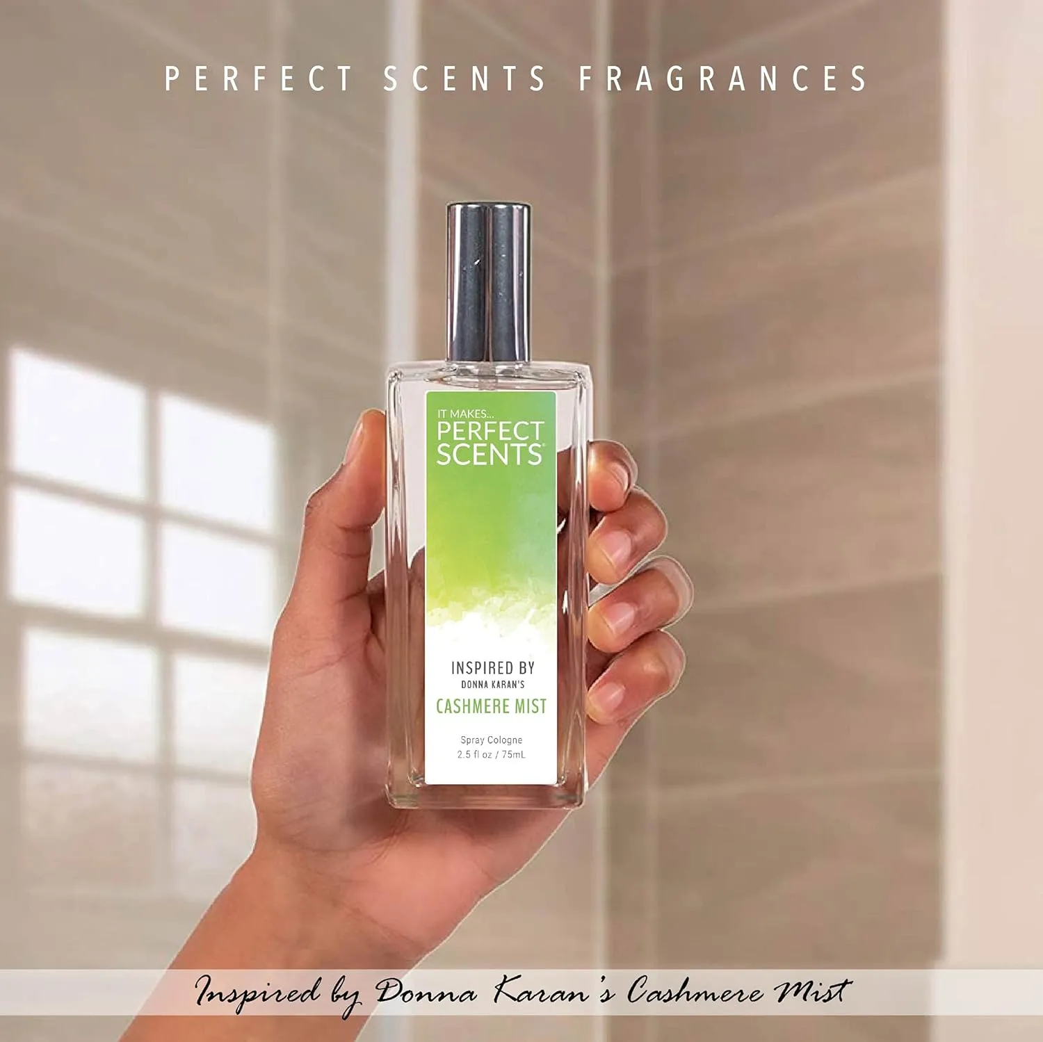 Perfect Scents Fragrances | Inspired by Donna Karan's Cashmere Mist | Women’s Eau de Toilette | Vegan, Paraben Free, Phthalate Free | Never Tested on Animals | 2.5 Fluid Ounces