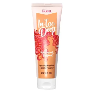 Perfectly Posh - In Too Deep Nourishing Hair Mask - Deep Conditioner for Dry & Damaged Hair - Restores & Strengthens - for All Hair Types - 3oz