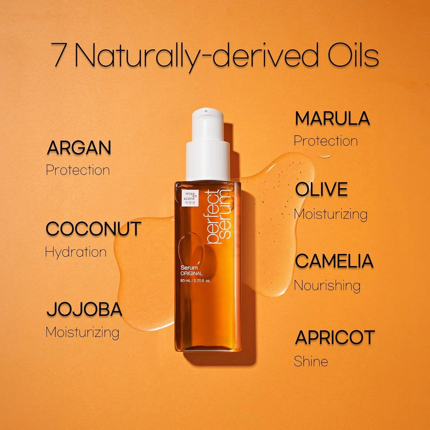 Perfectserum Original - Hairoil for Frizzy & Dry, Hydration and Nutrition Hairy Essence for Damage Care, Korean Haircare Product, Hair Serum 2.71 Fl. Oz.