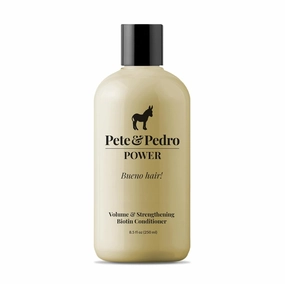 Pete & Pedro POWER CONDITIONER - Volume & Strengthening Biotin Daily Conditioner For Men With Fine or Thinning Hair | All Hair Types, Helps Make Fuller, Thicker, & Healthier | Shark Tank, 8.5 oz.