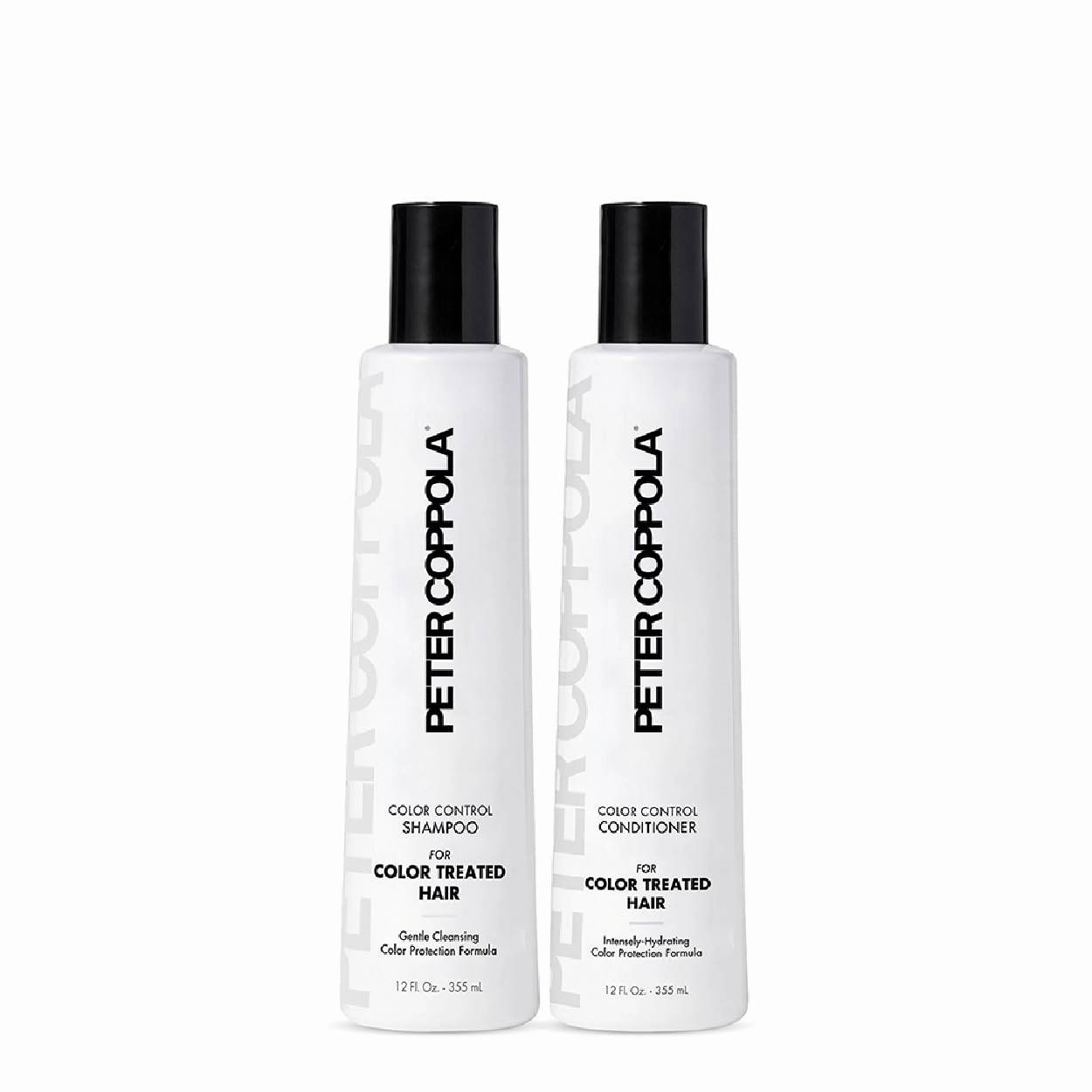 PETER COPPOLA Color Control Sulfate Free Shampoo & Conditioner For Color Treated Hair - Color Safe Keratin Shampoo & Intensely Hydrating Conditioner, 12 Fl Oz Duo