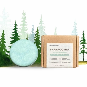 pH-Balanced Shampoo Bars | Sulfate-Free, Paraben-Free | Deep Hydration with Natural Oils | Travel-Friendly & Long-Lasting | 02 Cozy Woodlands