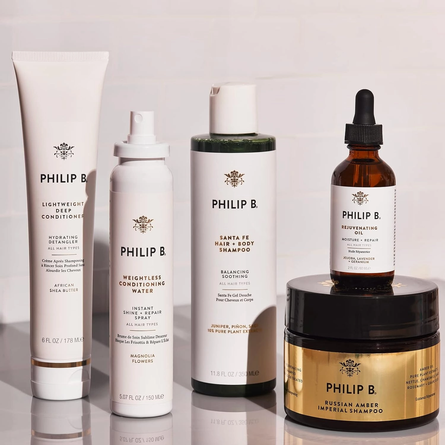 PHILIP B Light-Weight Deep Conditioner 32 oz. (947 ml) | Hair Moisturizer Detangler, Adds Shine and Smoothness to Hair, All Hair Types