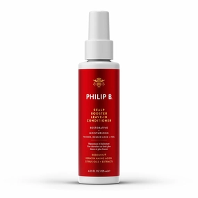 PHILIP B. Scalp Booster Leave-In Conditioner, 4.23 Oz - Scalp Treatment for Thicker, Denser Looking Hair - Made with Redensyl, Keratin Amino Acids and Salicylic Acid