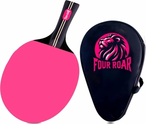 Ping Pong Racket Pink with 7 Layers | Pink Ping Pong Paddle for Players of All Levels | Includes 1 Paddle Storage Case