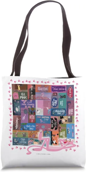 Pink Panther Vintage Titles Tote Bag