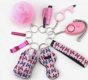 Pink Butterfly Keychain