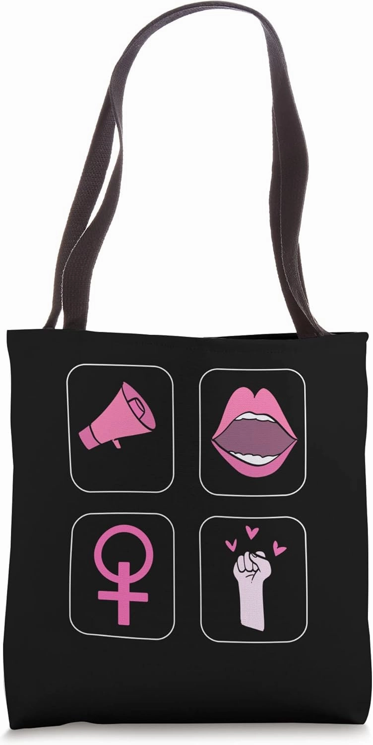 Pink Feminist Feminist Activist Tote Bag