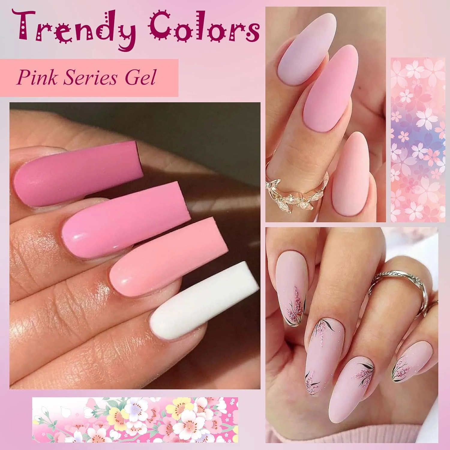 Pink Nude Gel Nail Polish Set, 20 Colors Neutral Nude Pink Skin Tone Gel Polish Nail Art Design Salon Home Gifts for Mom