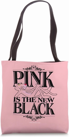 Pink Panther The New Black Tote Bag