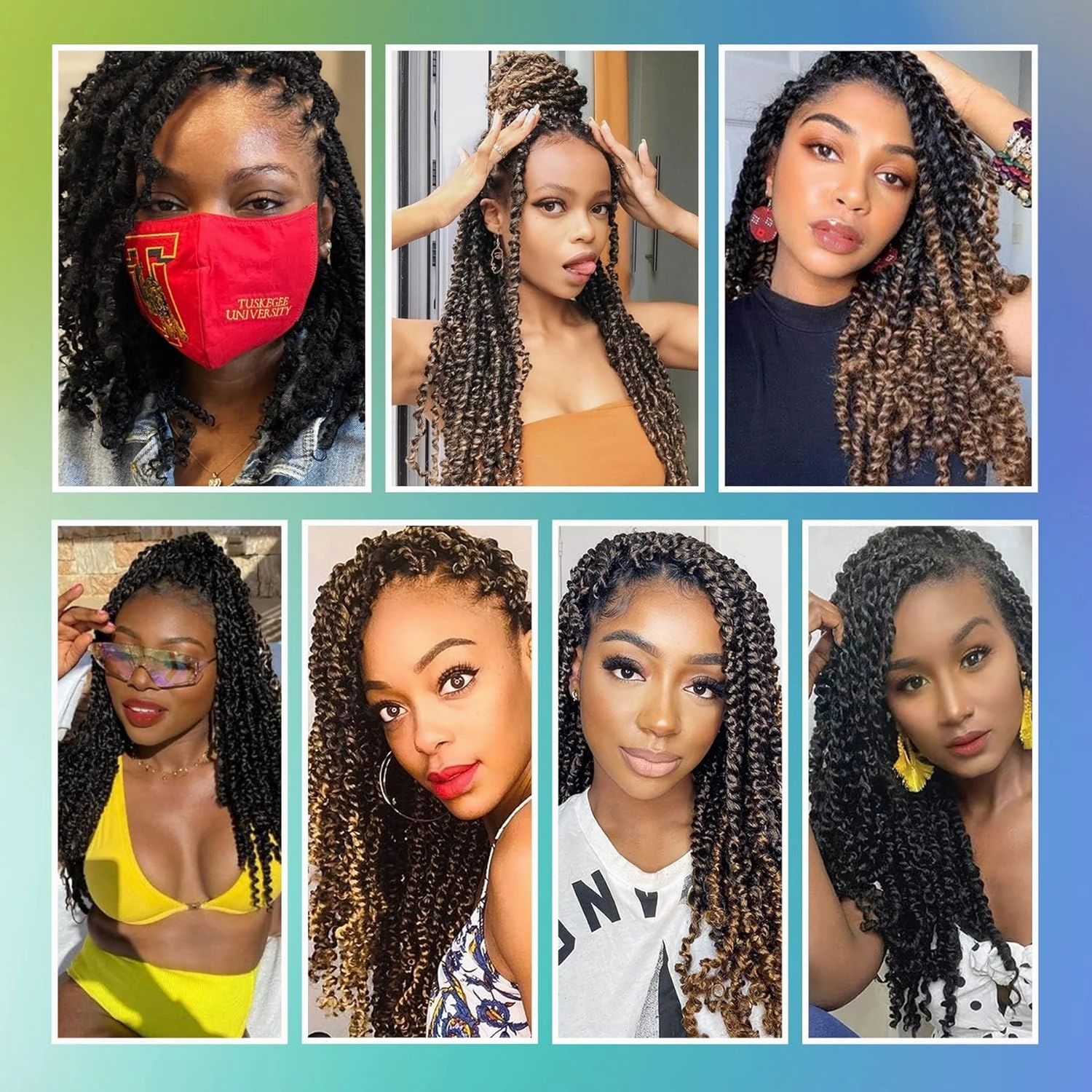 Pink Pre-twisted Passion Twist Hair, 12 Inch 9 Packs Pretwisted Passion Twist Crochet Hair,Soft Pre Looped Curly Crochet Hair For Black Women,Short Crochet Braids(12",T1B/Pink#)