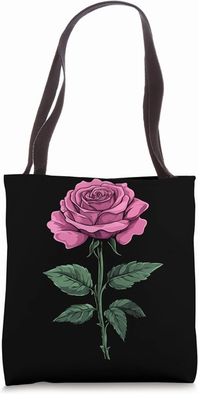 Pink Rose Flower Botanist Garden Flower Pink Rose Tote Bag