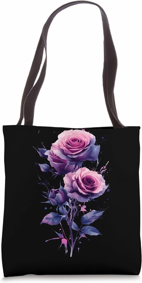 Pink Rose Flower Botanist Garden Flower Pink Rose Tote Bag